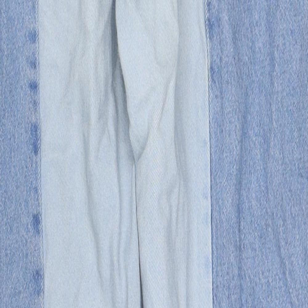 Womens UK Size 8 Stradivarius Regular Fit Straight Blue Jeans