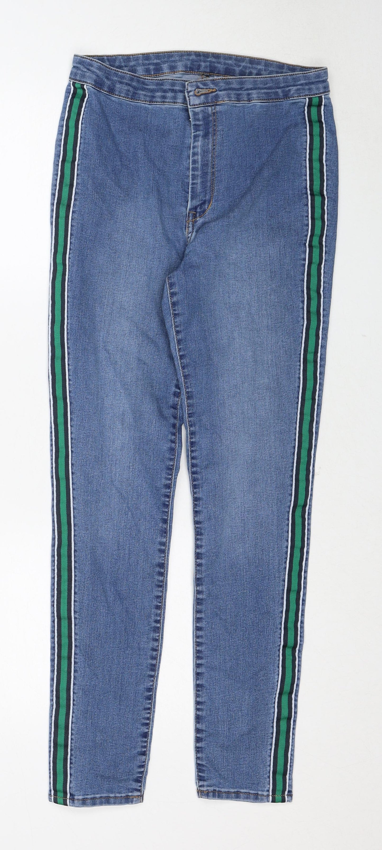 Womens UK Size 12 H&M Regular Fit Skinny Blue Jeans