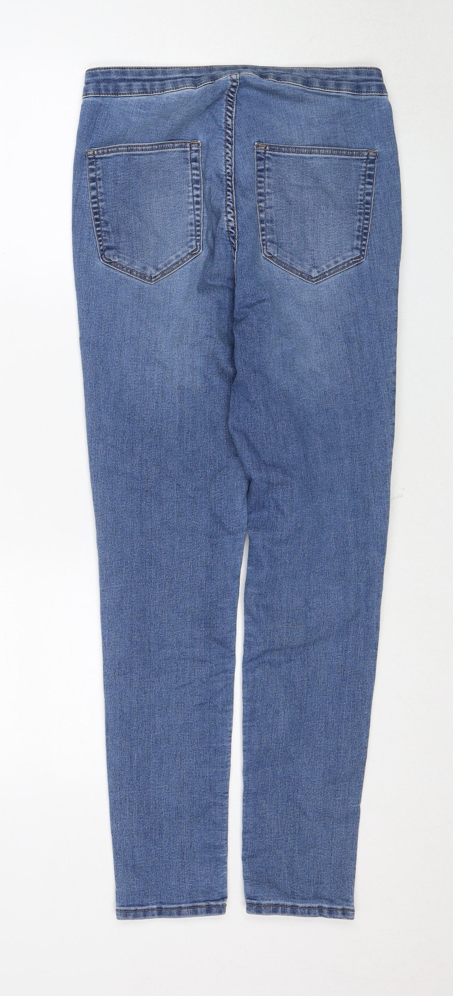 Womens UK Size 12 H&M Regular Fit Skinny Blue Jeans