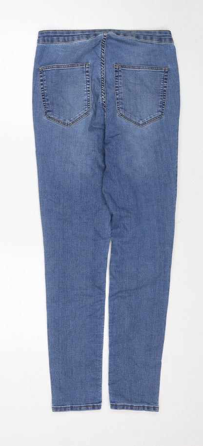 Womens UK Size 12 H&M Regular Fit Skinny Blue Jeans