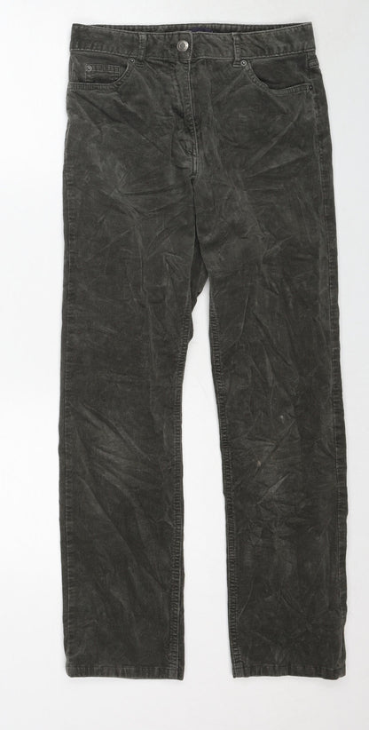 Womens UK Size 8 Marks and Spencer Regular Fit  Green Trousers