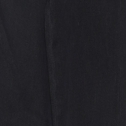 Topshop Womens Black Cotton Skinny Jeans Size 26 in L32 in Regular Zip