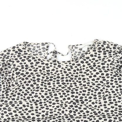 Womens UK Size L H&M Beige Basic Blouse