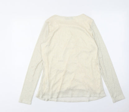 Womens UK Size 14 Per Una Ivory Basic Blouse