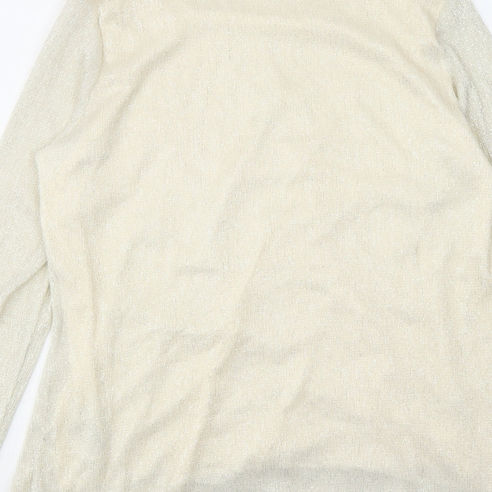 Womens UK Size 14 Per Una Ivory Basic Blouse