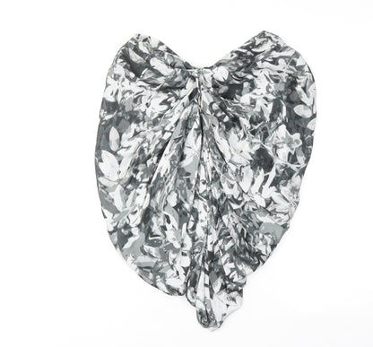 H&M Womens Grey Geometric Polyester Bandage Skirt Size 6 Zip