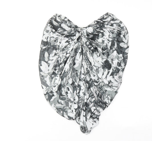 H&M Womens Grey Geometric Polyester Bandage Skirt Size 6 Zip