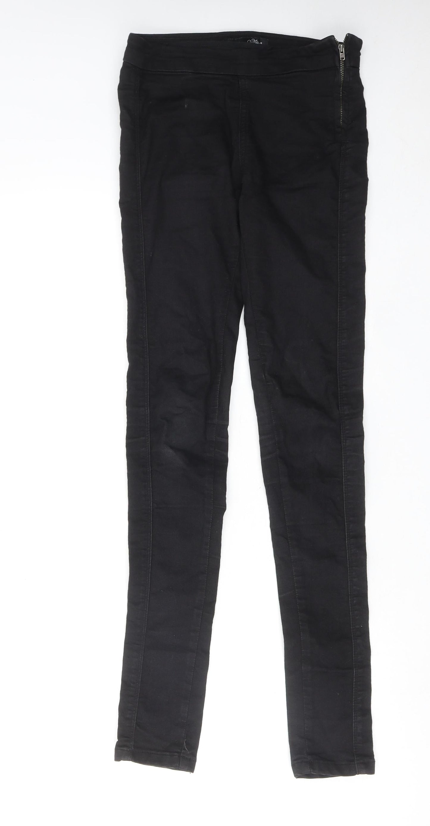 Miso Womens Black Cotton Skinny Jeans Size 8 Regular Zip
