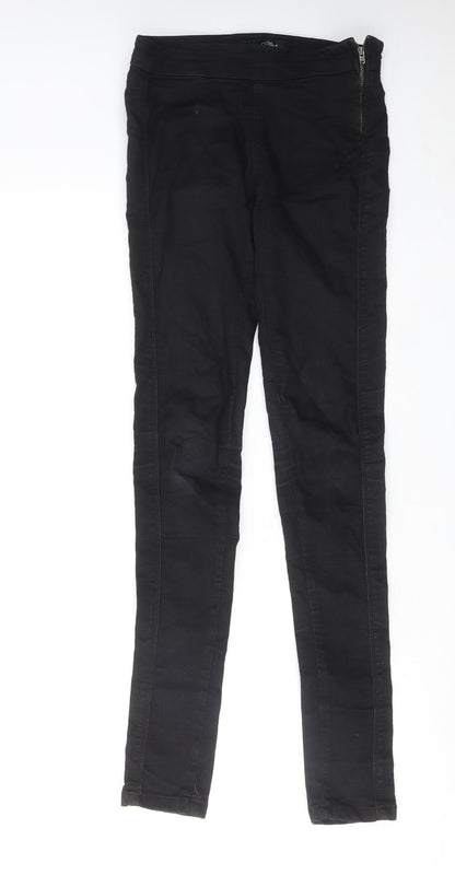 Miso Womens Black Cotton Skinny Jeans Size 8 Regular Zip