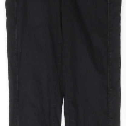 Miso Womens Black Cotton Skinny Jeans Size 8 Regular Zip