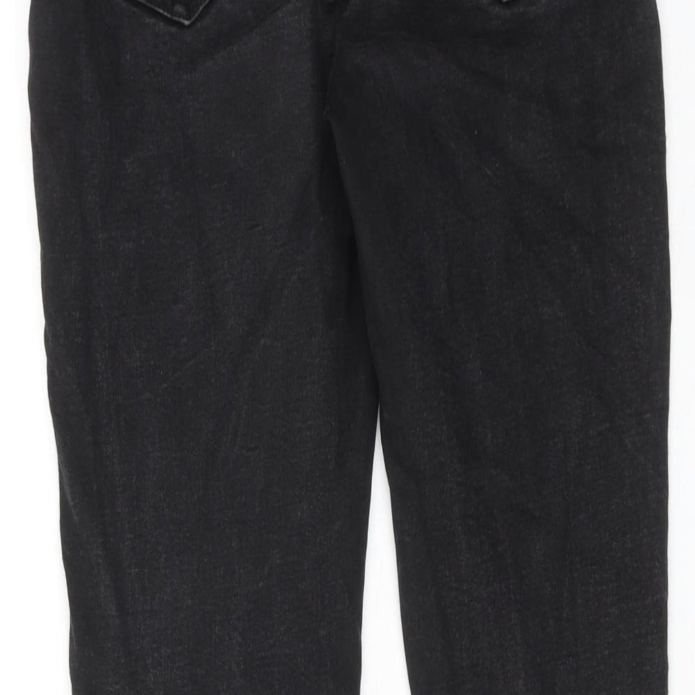 New Look Womens Black Cotton Skinny Jeans Size 10 Regular Zip