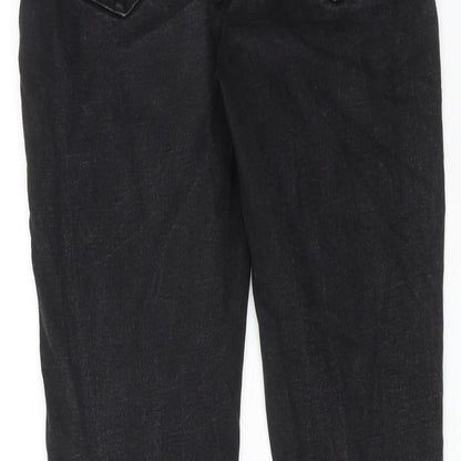 New Look Womens Black Cotton Skinny Jeans Size 10 Regular Zip