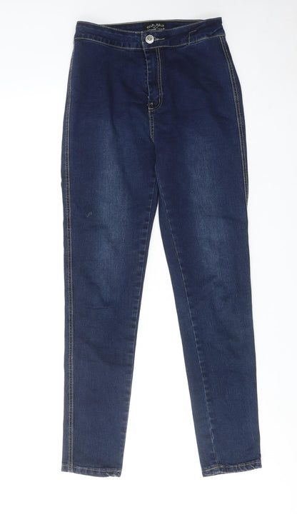Womens UK Size 10 Denim Club Regular Fit Skinny Blue Jeans
