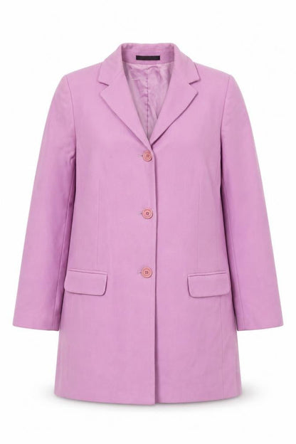 Theory Womens Purple Overcoat Coat Size L Button