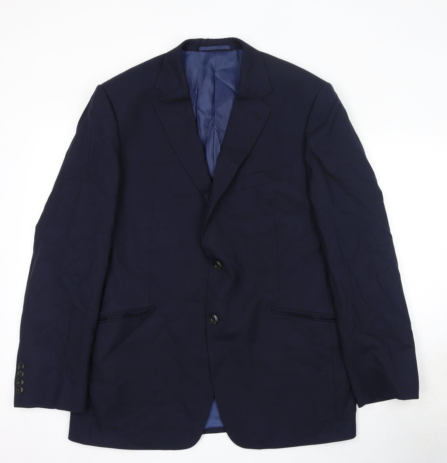 Mens UK Size 42 Marks and Spencer Regular Blue Suit Jacket