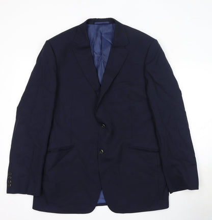 Mens UK Size 42 Marks and Spencer Regular Blue Suit Jacket