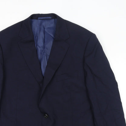 Mens UK Size 42 Marks and Spencer Regular Blue Suit Jacket