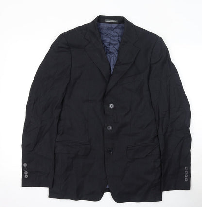 Mens UK Size S Zara Regular Black Suit Jacket
