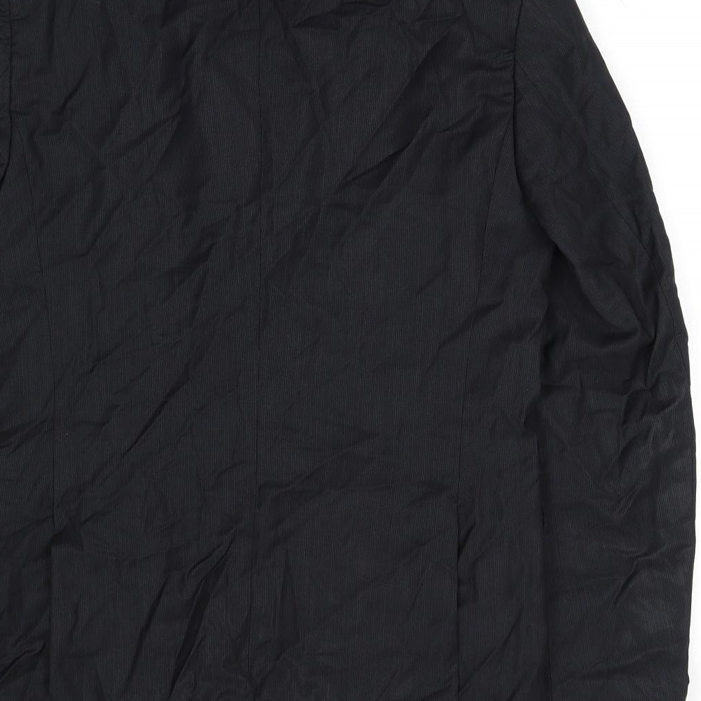 Mens UK Size S Zara Regular Black Suit Jacket