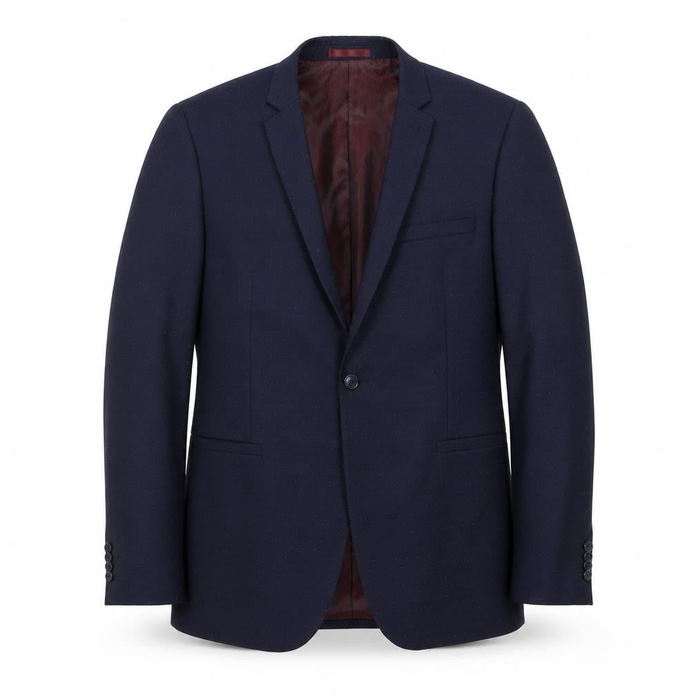 Mens UK Size 40 Topman Regular Blue Suit Jacket
