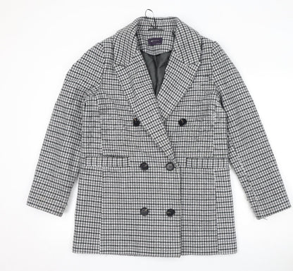 Womens UK Size 10 Marks and Spencer Grey Pea Coat