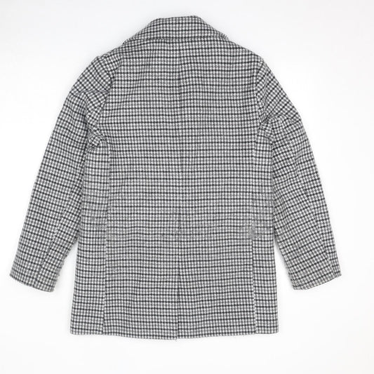 Womens UK Size 10 Marks and Spencer Grey Pea Coat