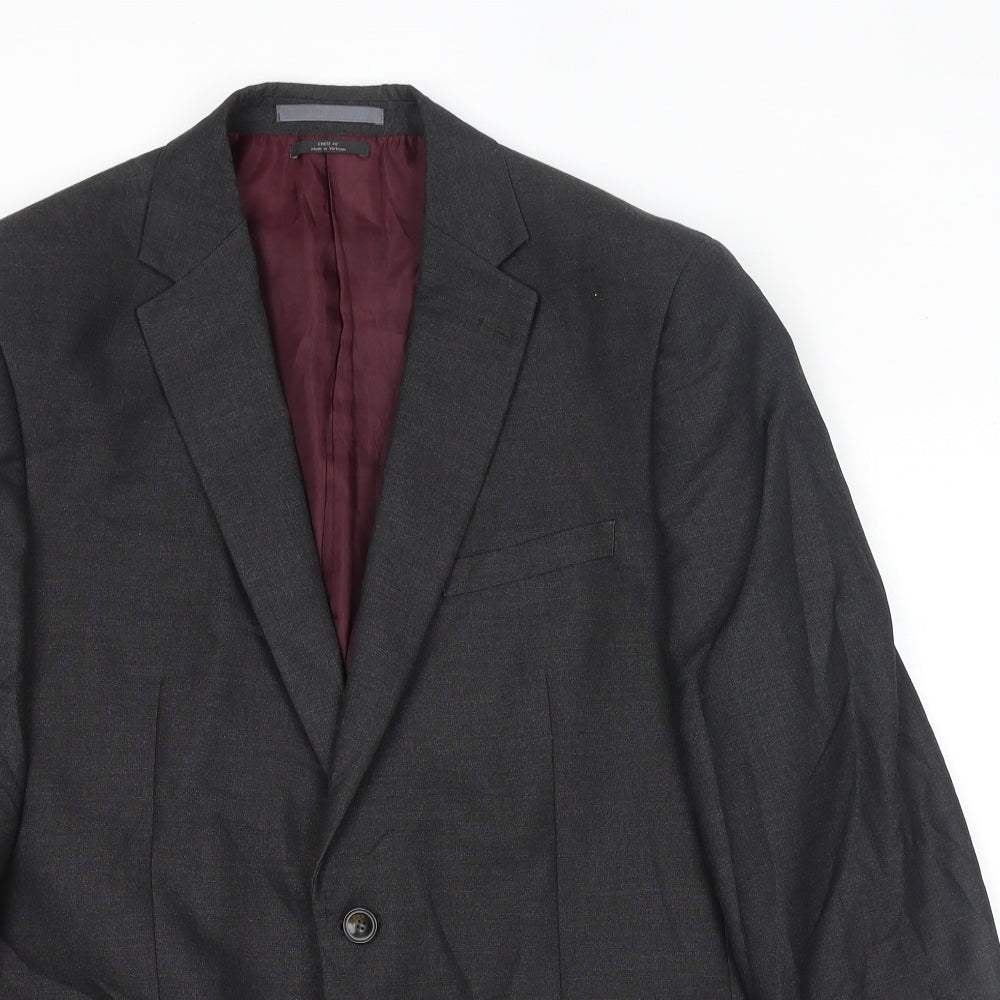 Mens UK Size 40 Marks and Spencer Regular Grey Suit Jacket