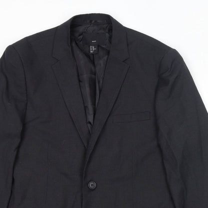 Mens UK Size 40 H&M Regular Black Suit Jacket