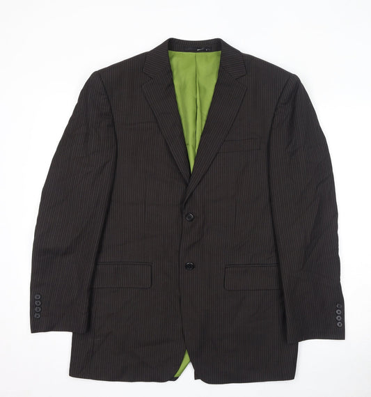 Mens UK Size 40 Fellini Regular Brown Suit Jacket