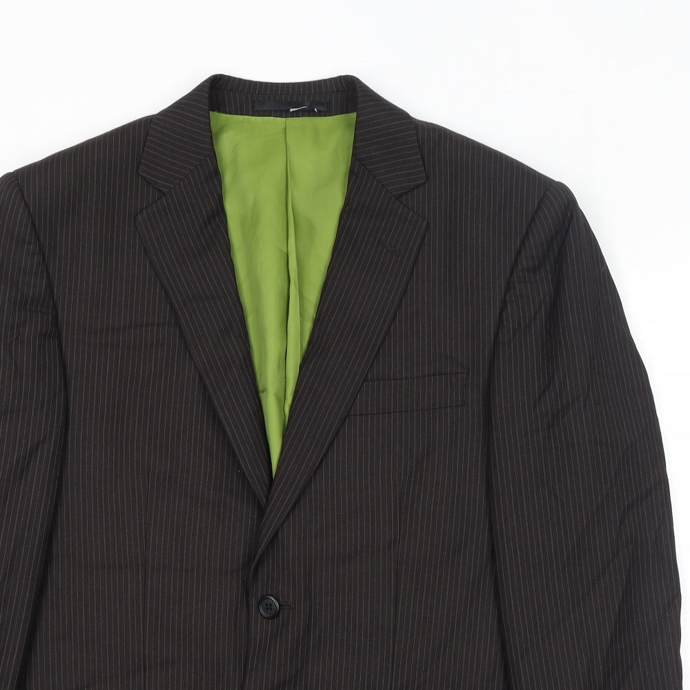 Mens UK Size 40 Fellini Regular Brown Suit Jacket