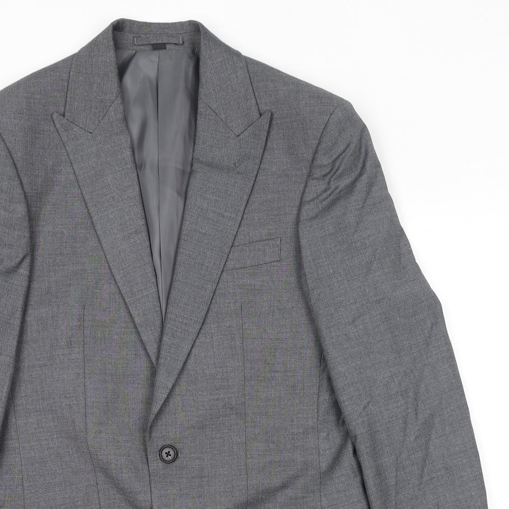 Mens UK Size 36 Marks and Spencer Regular Grey Suit Jacket