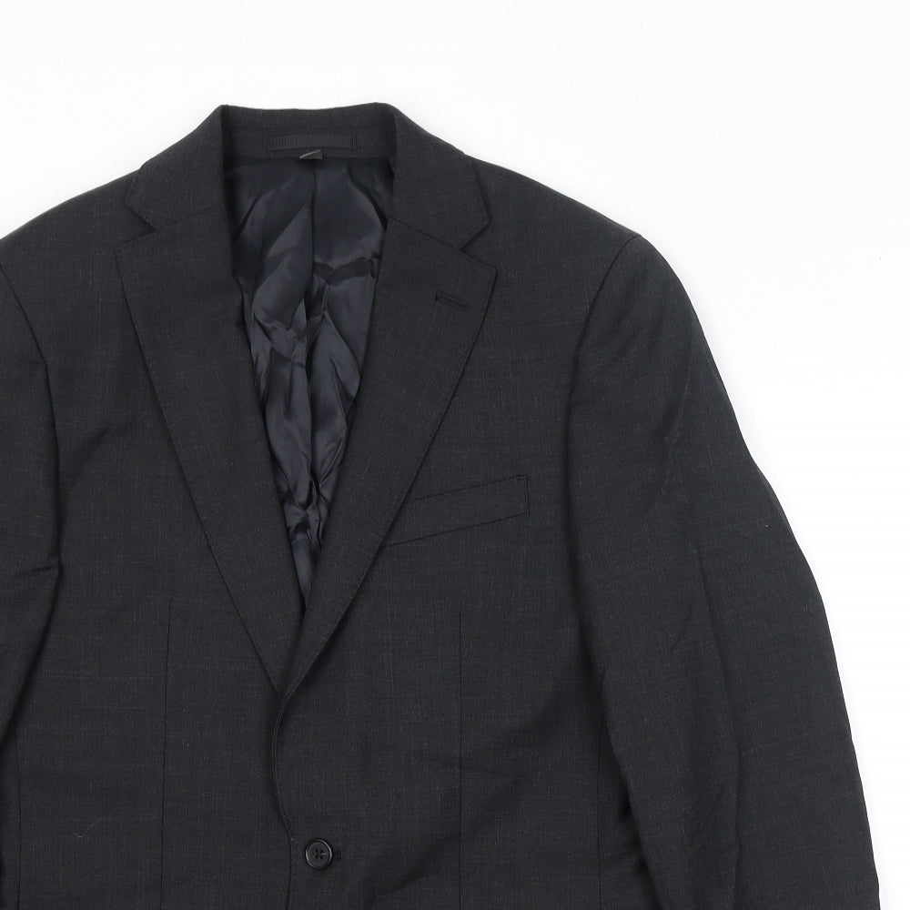 Mens UK Size 38 Marks and Spencer Regular Grey Suit Jacket