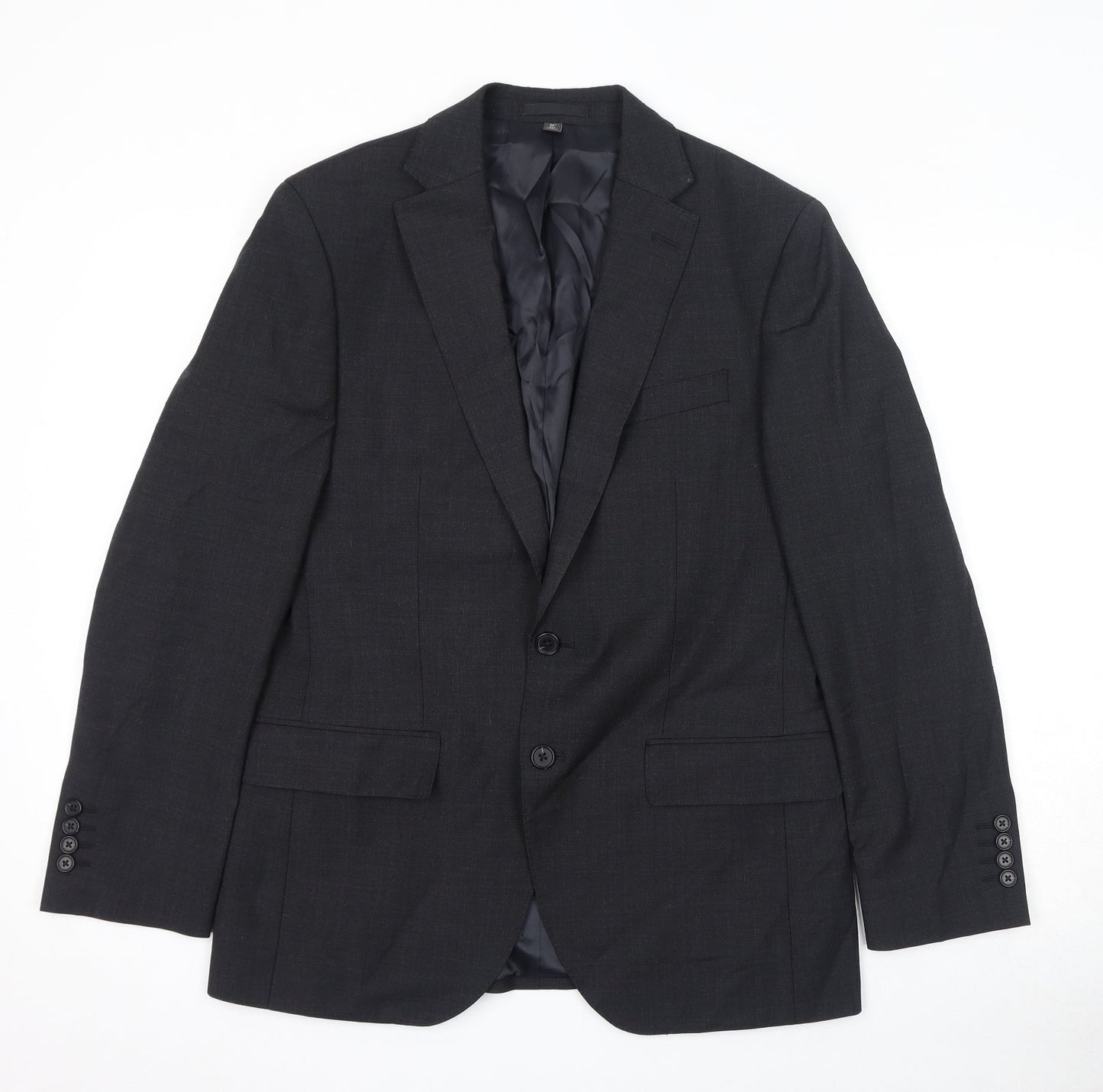 Mens UK Size 38 Marks and Spencer Regular Grey Suit Jacket