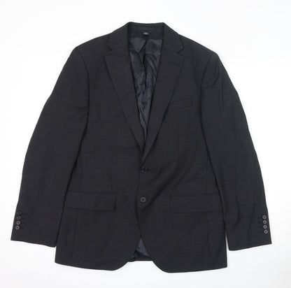 Mens UK Size 38 Marks and Spencer Regular Grey Suit Jacket
