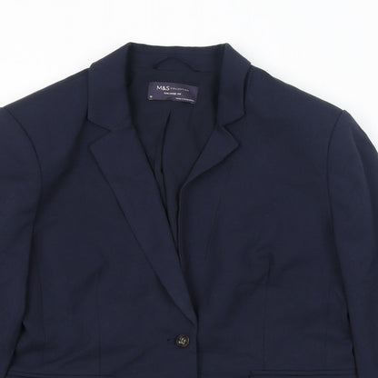 Womens UK Size 10 Marks and Spencer Regular Blue Suit Jacket