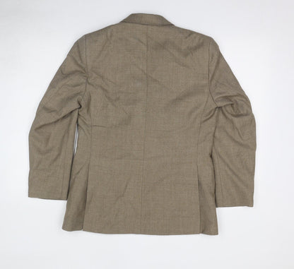 Winchester Mens Beige Polyester Jacket Suit Jacket Size 38 Regular
