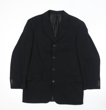 Mens UK Size 38 Maitland Regular Black Suit Jacket