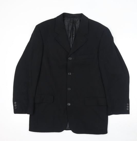 Mens UK Size 38 Maitland Regular Black Suit Jacket