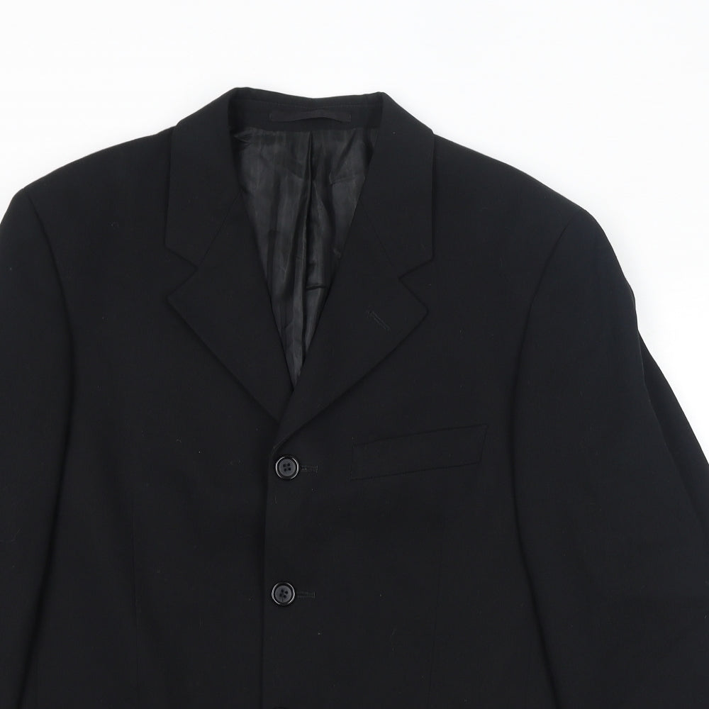 Mens UK Size 38 Maitland Regular Black Suit Jacket