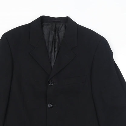 Mens UK Size 38 Maitland Regular Black Suit Jacket