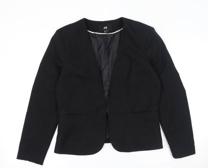 Womens UK Size 14 H&M Black Jacket