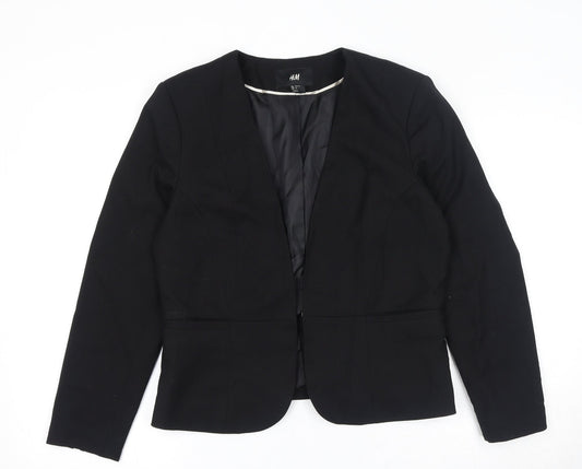 Womens UK Size 14 H&M Black Jacket