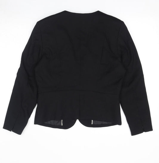 Womens UK Size 14 H&M Black Jacket