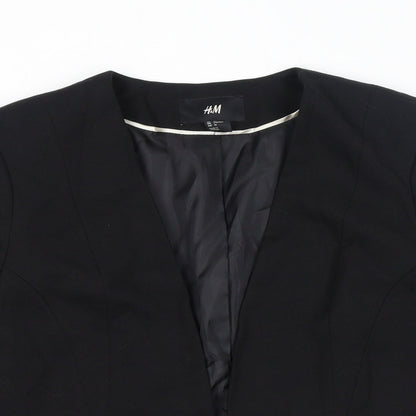 Womens UK Size 14 H&M Black Jacket