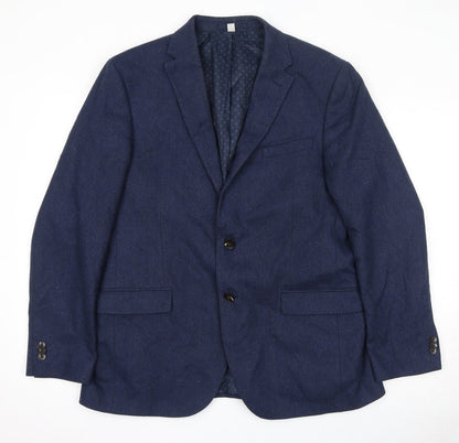 Mens UK Size 42 Marks and Spencer Regular Blue Suit Jacket