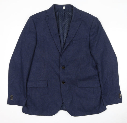 Mens UK Size 42 Marks and Spencer Regular Blue Suit Jacket
