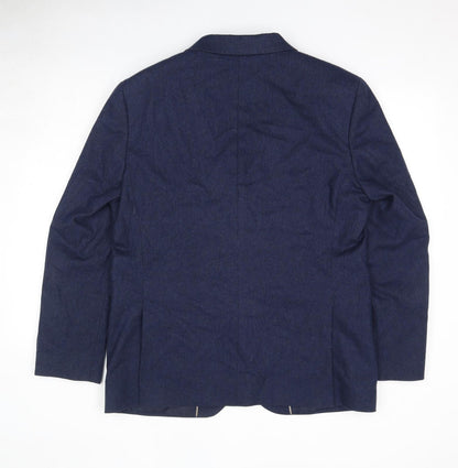 Mens UK Size 42 Marks and Spencer Regular Blue Suit Jacket