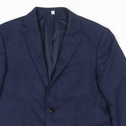 Mens UK Size 42 Marks and Spencer Regular Blue Suit Jacket