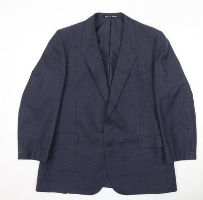 Mens UK Size 44 Greenwoods Regular Blue Suit Jacket