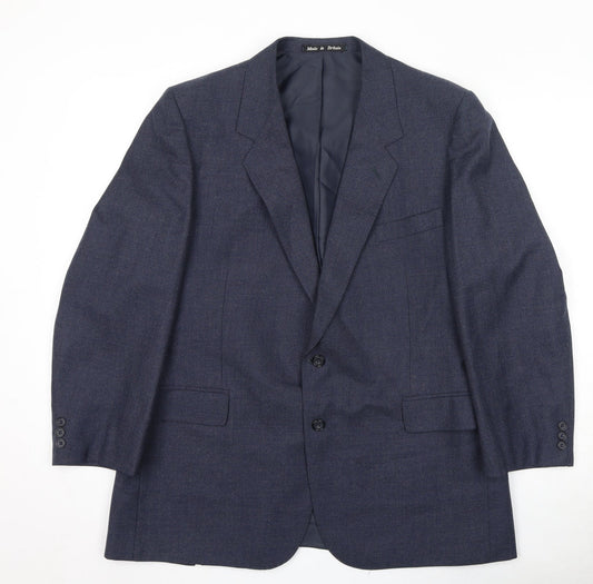 Mens UK Size 44 Greenwoods Regular Blue Suit Jacket